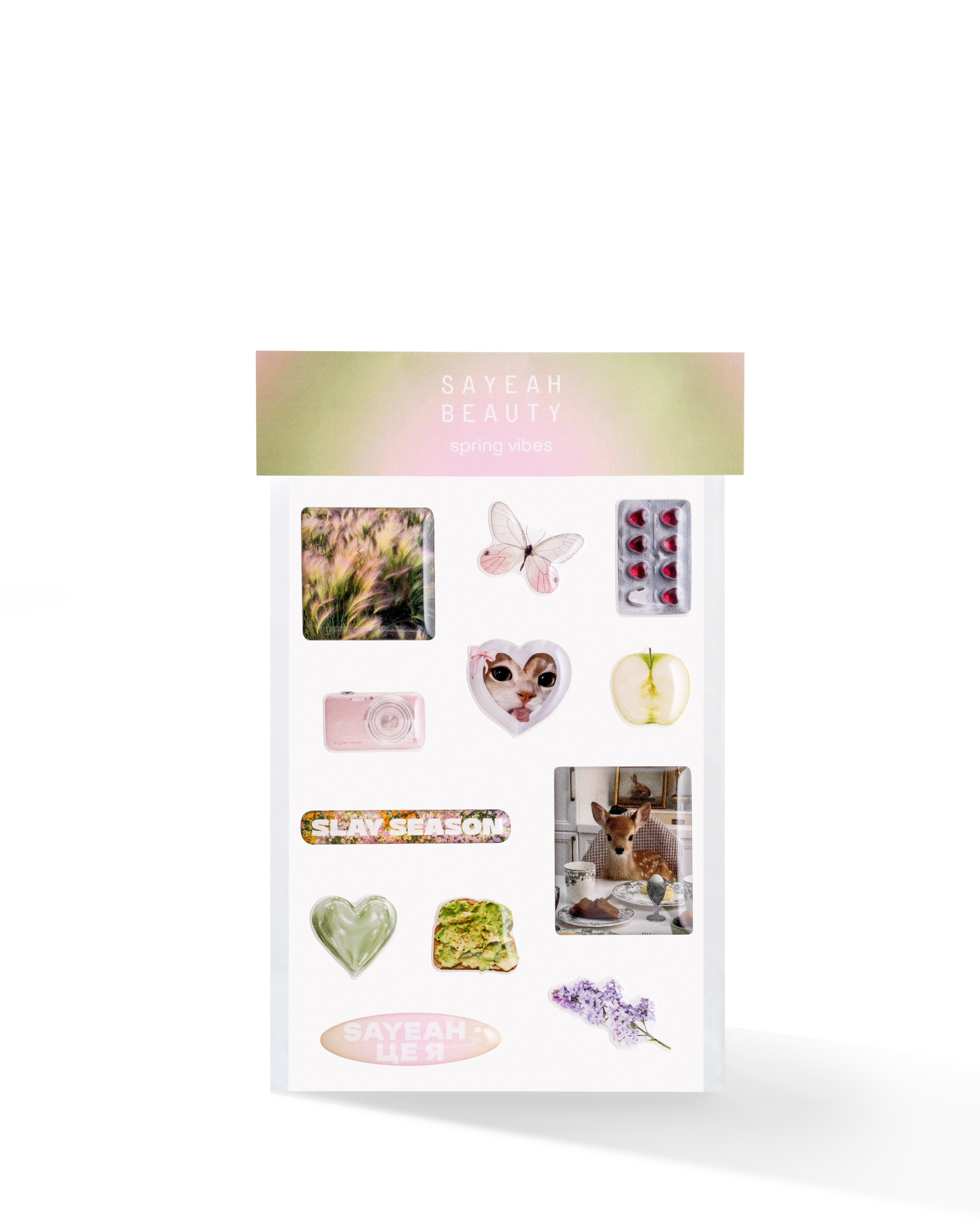Сет обʼємних стікерів SAYEAH BEAUTY